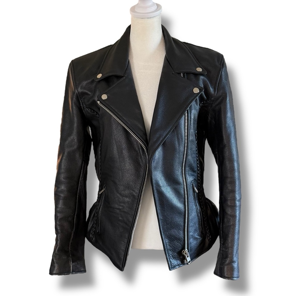 Women's Black Leather Jacket